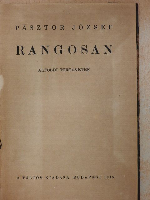 Balla Ignácz - Rangosan [antikvár]