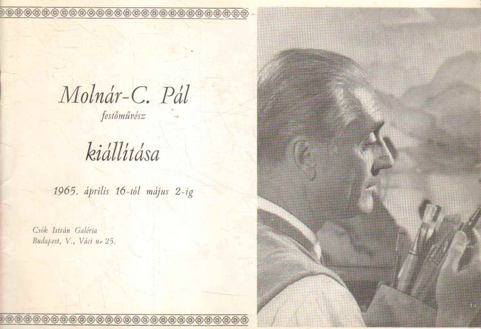 D. FEHÉR ZSUZSA - Molnár-C. Pál festőművész kiállítása [antikvár]
