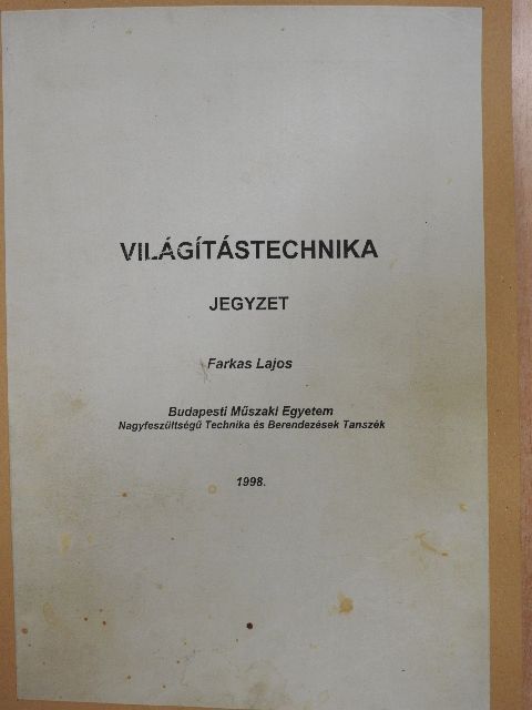Farkas Lajos - Világítástechnika [antikvár]