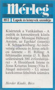 Boór János (főszerk.) - Mérleg 1985/2 [antikvár]
