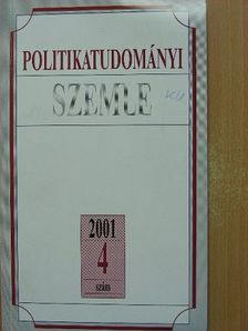 Bertalan Tamás - Politikatudományi Szemle 2001/4. [antikvár]