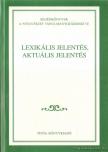Gecső Tamás - Lexikális jelentés, aktuális jelentés [antikvár]