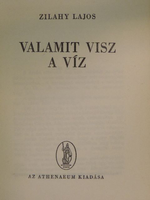 Zilahy Lajos - Valamit visz a víz [antikvár]