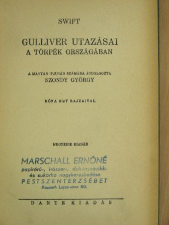Jonathan Swift - Gulliver utazásai [antikvár]