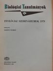 Buzsáki György - Etológiai szemináriumok 1979 [antikvár]