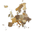 Fa 3D Puzzle Európa térkép