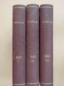 Antos István - Forum 1947. január-december I-III. [antikvár]