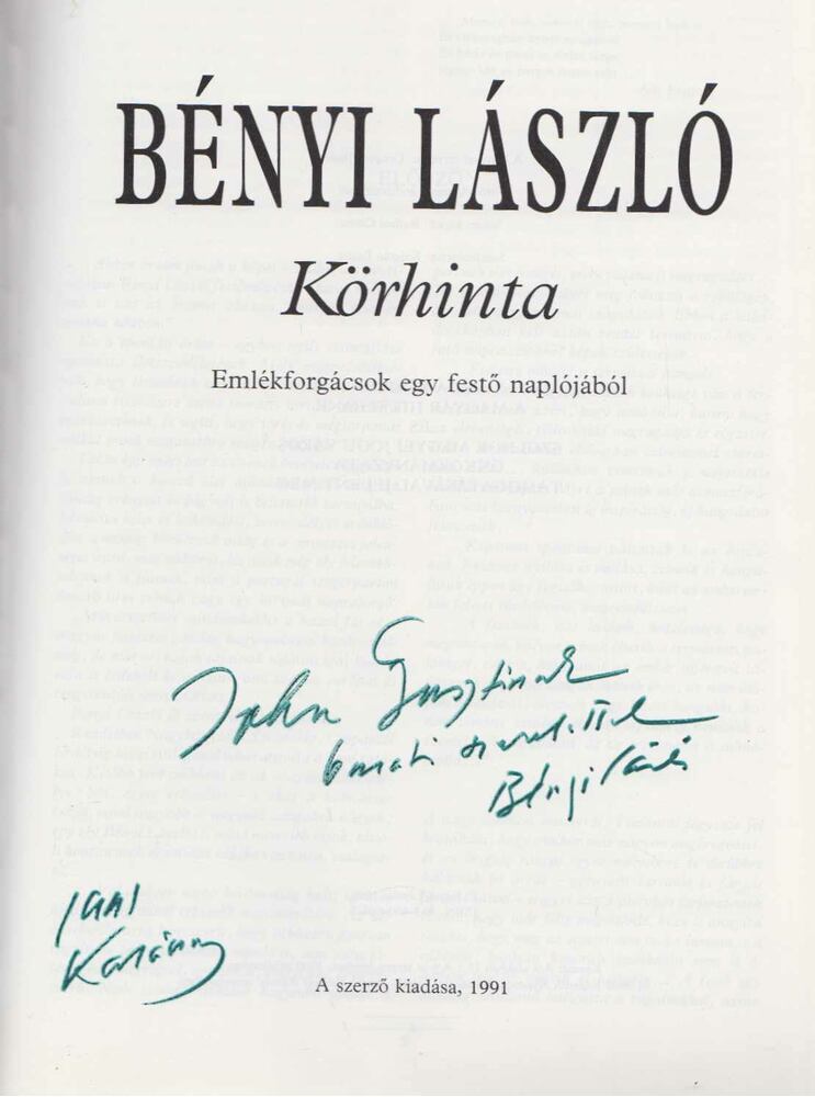 Kajetán Endre - Bényi László - Körhinta (dedikált) [antikvár]