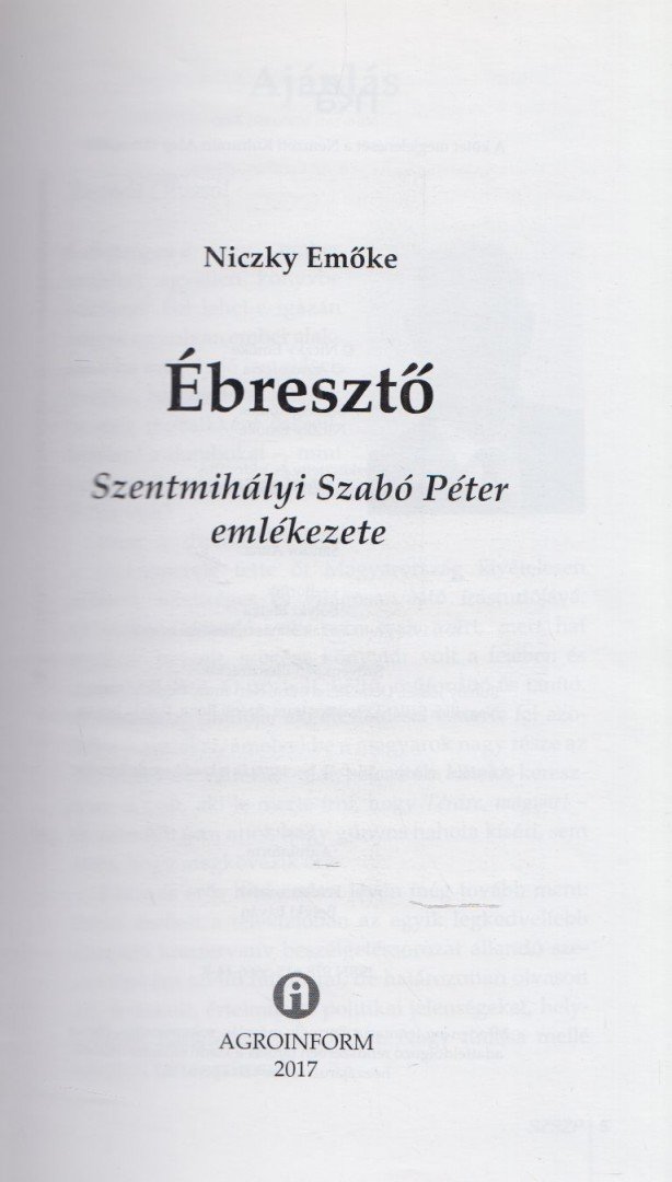 Niczky Emőke - Ébresztő [antikvár]