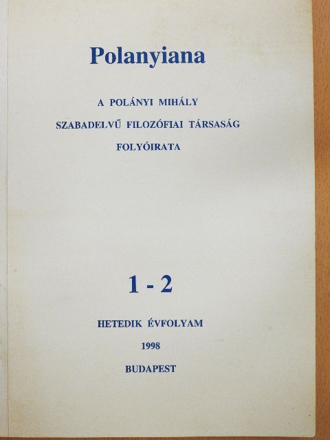 Polányi Mihály - Polanyiana 1998/1-2. [antikvár]