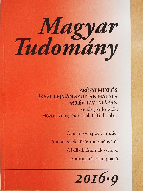 Biernaczky Szilárd - Magyar Tudomány 2016/9. [antikvár]