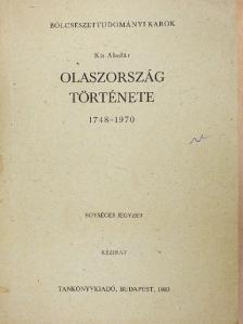 Kis Aladár - Olaszország története [antikvár]