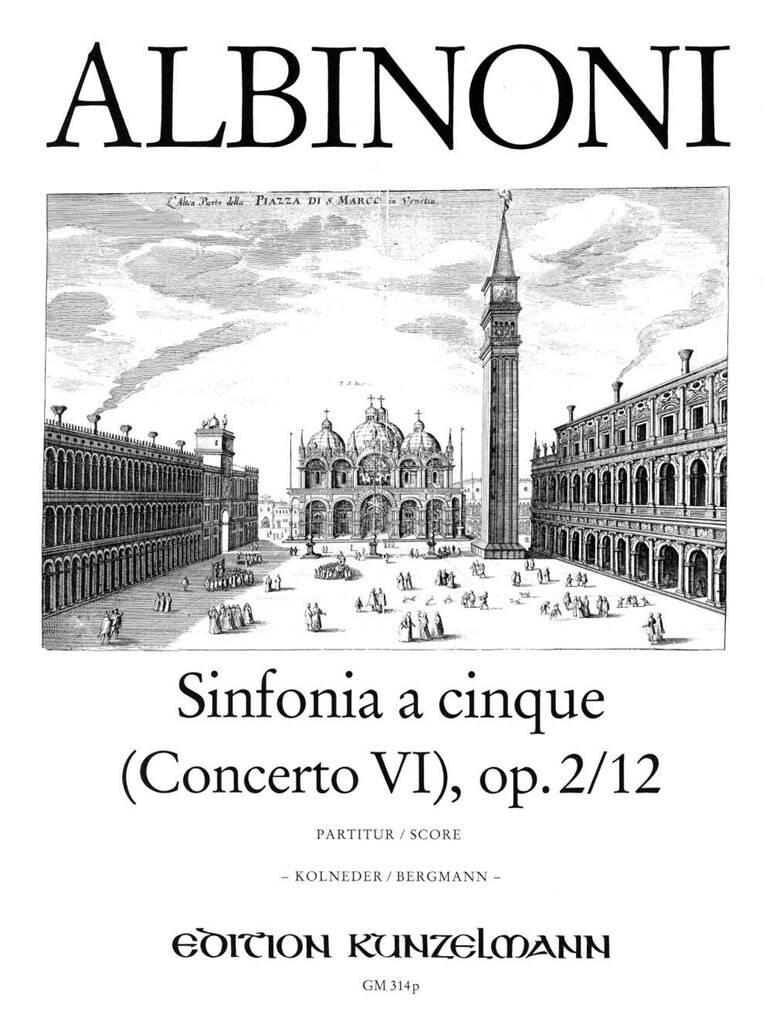 ALBINONI - SINFONIA A CINQUE (CONCERTO VI),OP.2/12 D-DUR F.STREICHORCHESTER,PARTITUR