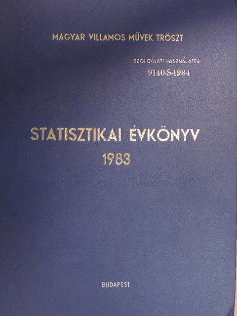 Statisztikai évkönyv 1983 [antikvár]