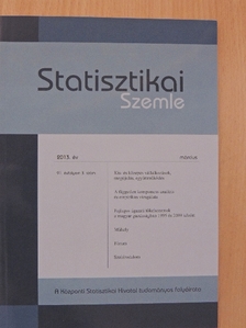 Berger Viktor - Statisztikai Szemle 2013. március [antikvár]