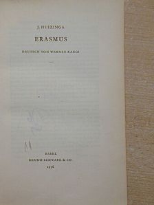 J. Huizinga - Erasmus [antikvár]