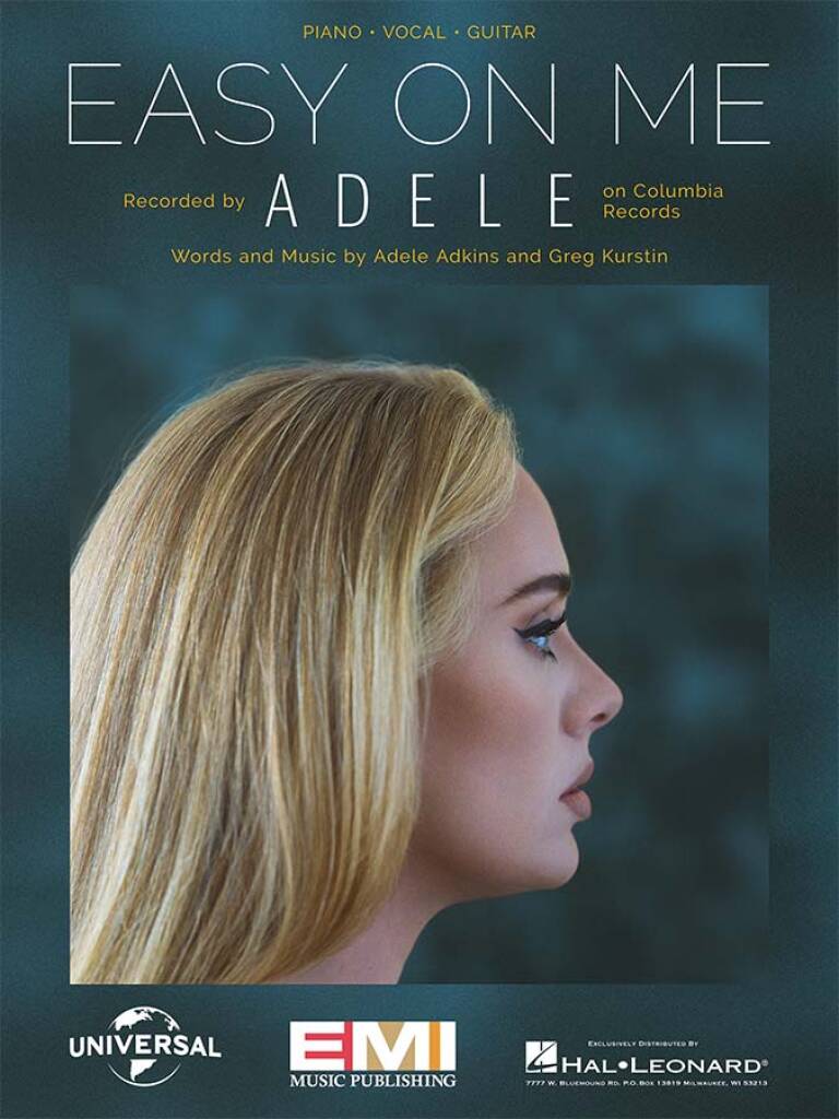 ADELE - EASY ON ME. PIANO / VOCAL / GUITAR