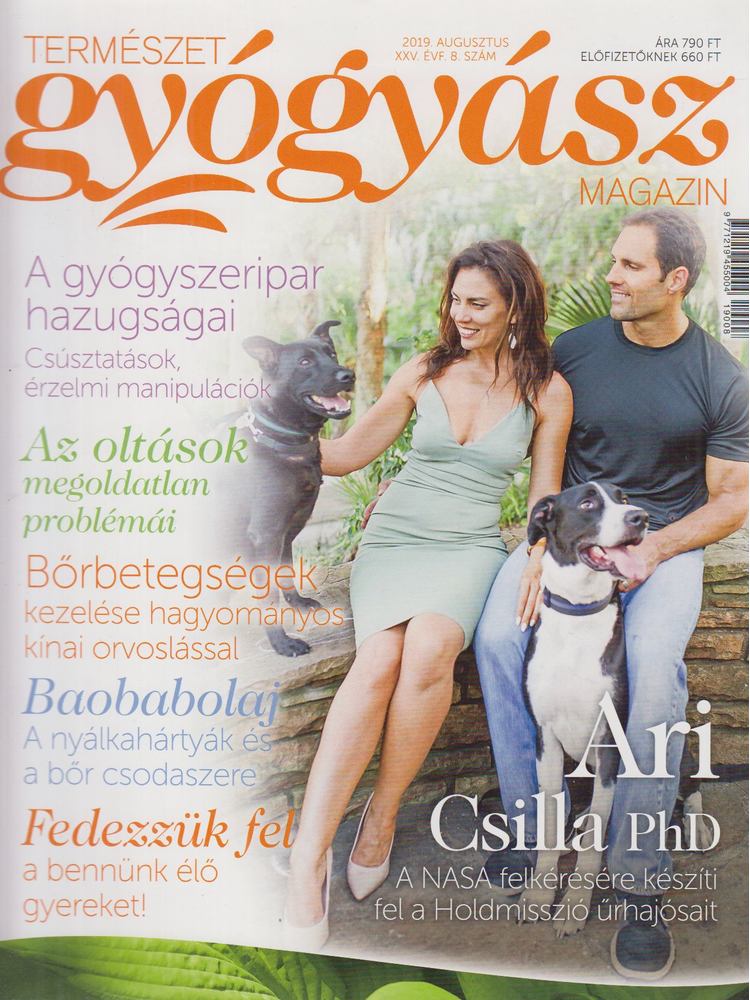 dr. Görgei Katalin (főszerk.) - Természetgyógyászat magazin 2019. augusztus XXV. évf. 8. szám [antikvár]