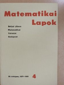 Filep László - Matematikai Lapok 1977-1981. [antikvár]