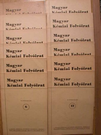 Magyar Kémiai Folyóirat 1962. január-december [antikvár]
