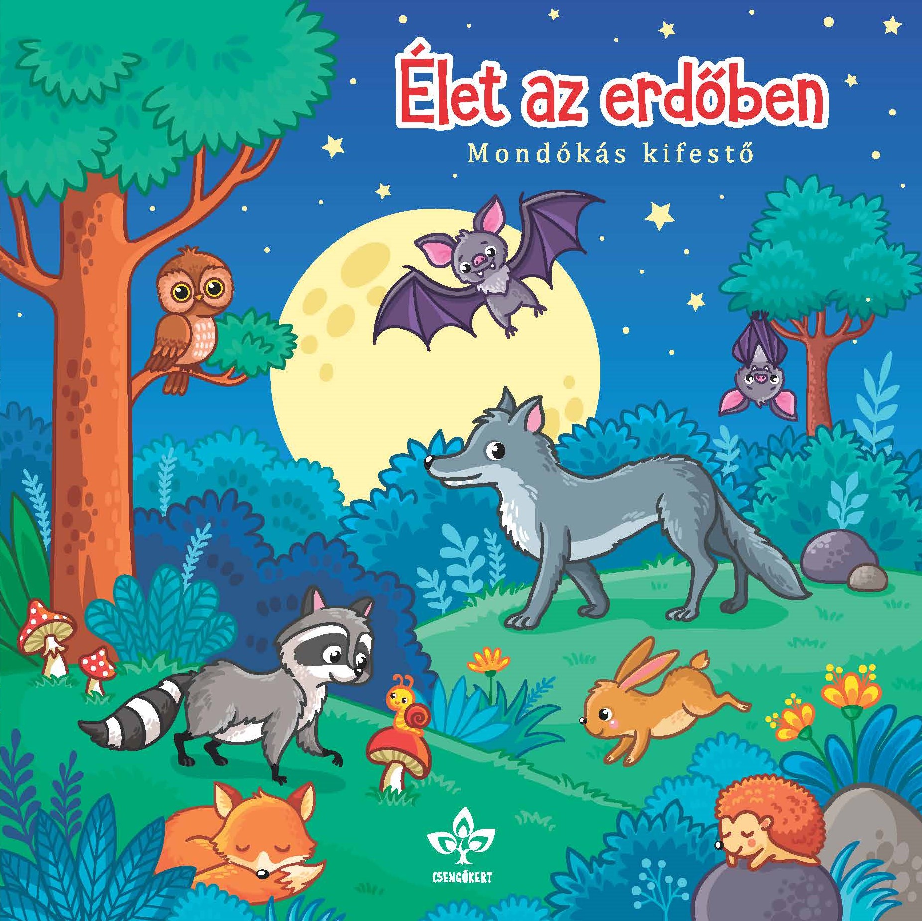 Élet az erdőben - Mondókás kifestő