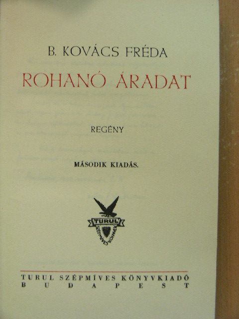B. Kovács Fréda - Rohanó áradat [antikvár]