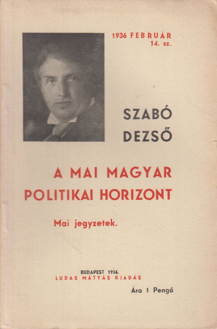 Szabó Dezső - A mai magyar politikai horizont [antikvár]