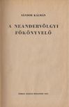 SÁNDOR KÁLMÁN - A Neandervölgyi főkönyvelő [antikvár]