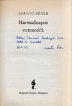 SZÁNTÓ PÉTER - Harmadnapos nemzedék (dedikált) [antikvár]
