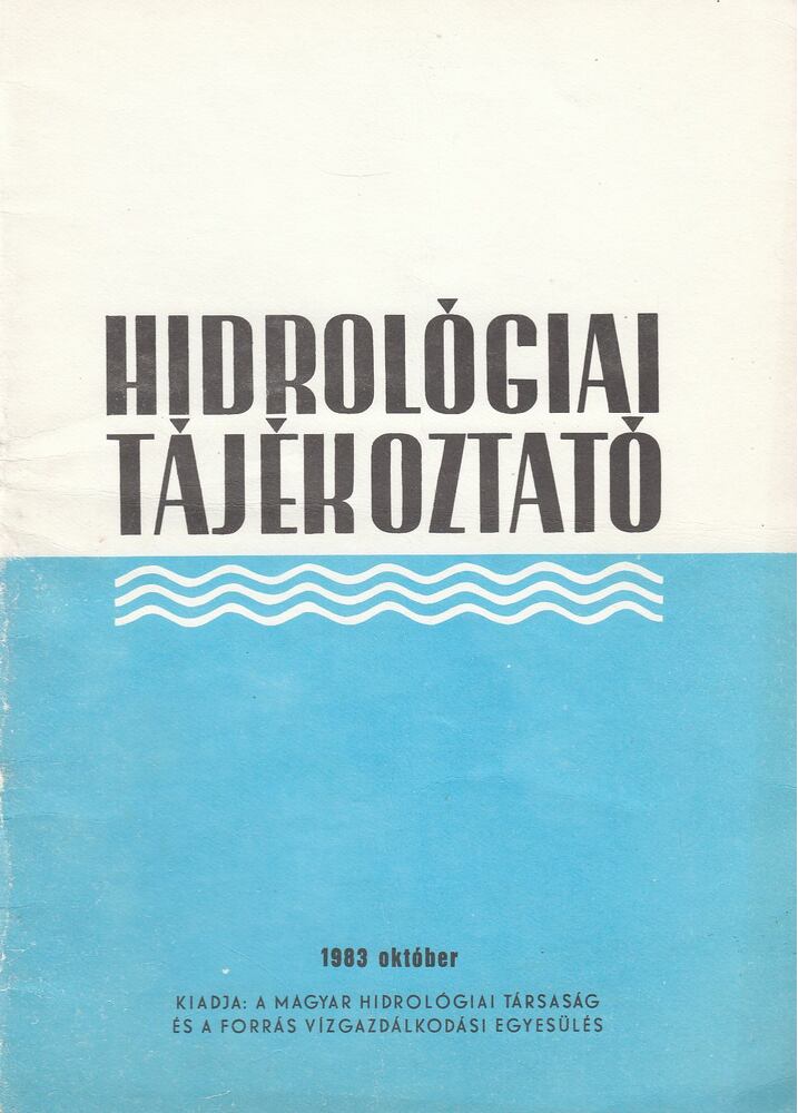 KÖRNYEI LÁSZLÓ - Hidrológiai Tájékoztató 1983 október [antikvár]