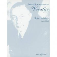 (RAHMANYINOV) RACHMANINOFF - VOCALISE OP.34 NO.14 FOR CLARINET AND PIANO (DAVID CAMPBELL)