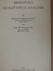Arthur R. Middleton - Semimicro Qualitative Analysis [antikvár]
