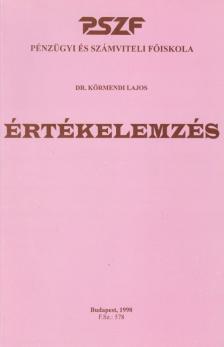 Dr. Körmendi Lajos - Értékelemzés [antikvár]