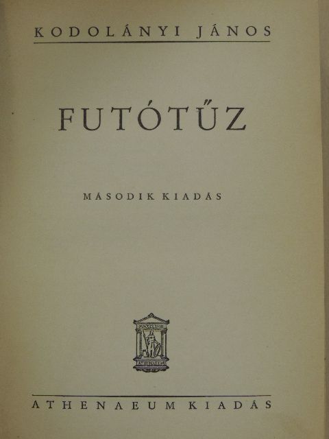 Kodolányi János - Futótűz [antikvár]