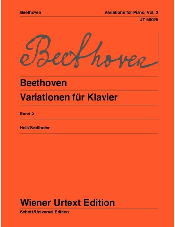 BEETHOVEN - VARIATIONEN FÜR KLAVIER BAND 2 (HOLL/SEIDLHOFER) WIENER URTEXT