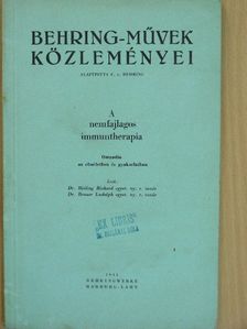 Behring - Behring-művek közleményei [antikvár]