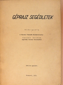 Gyulai Zoltán - Géprajz segédletek [antikvár]