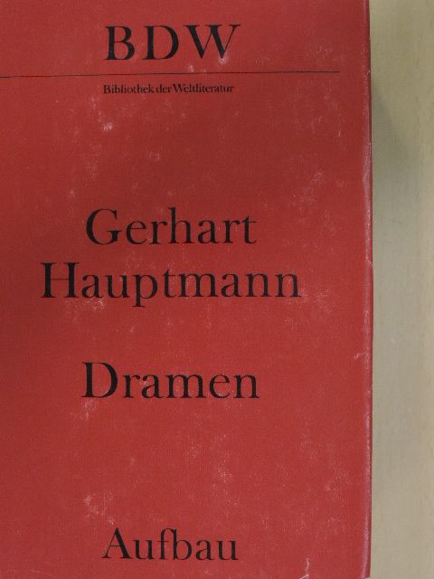 Gerhart Hauptmann - Dramen [antikvár]