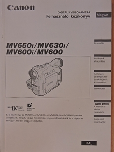 Canon MV650i/MV630i/MV600i/MV600 digitális videókamera [antikvár]