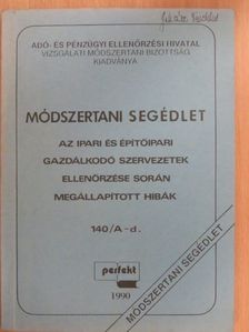 Csányi Istvánné - Az ipari és építőipari gazdálkodó szervezetek ellenőrzése során megállapított hibák [antikvár]
