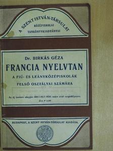 Dr. Birkás Géza - Francia nyelvtan [antikvár]