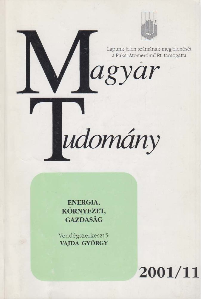 CSÁNYI VILMOS - Magyar Tudomány 2001/11. [antikvár]