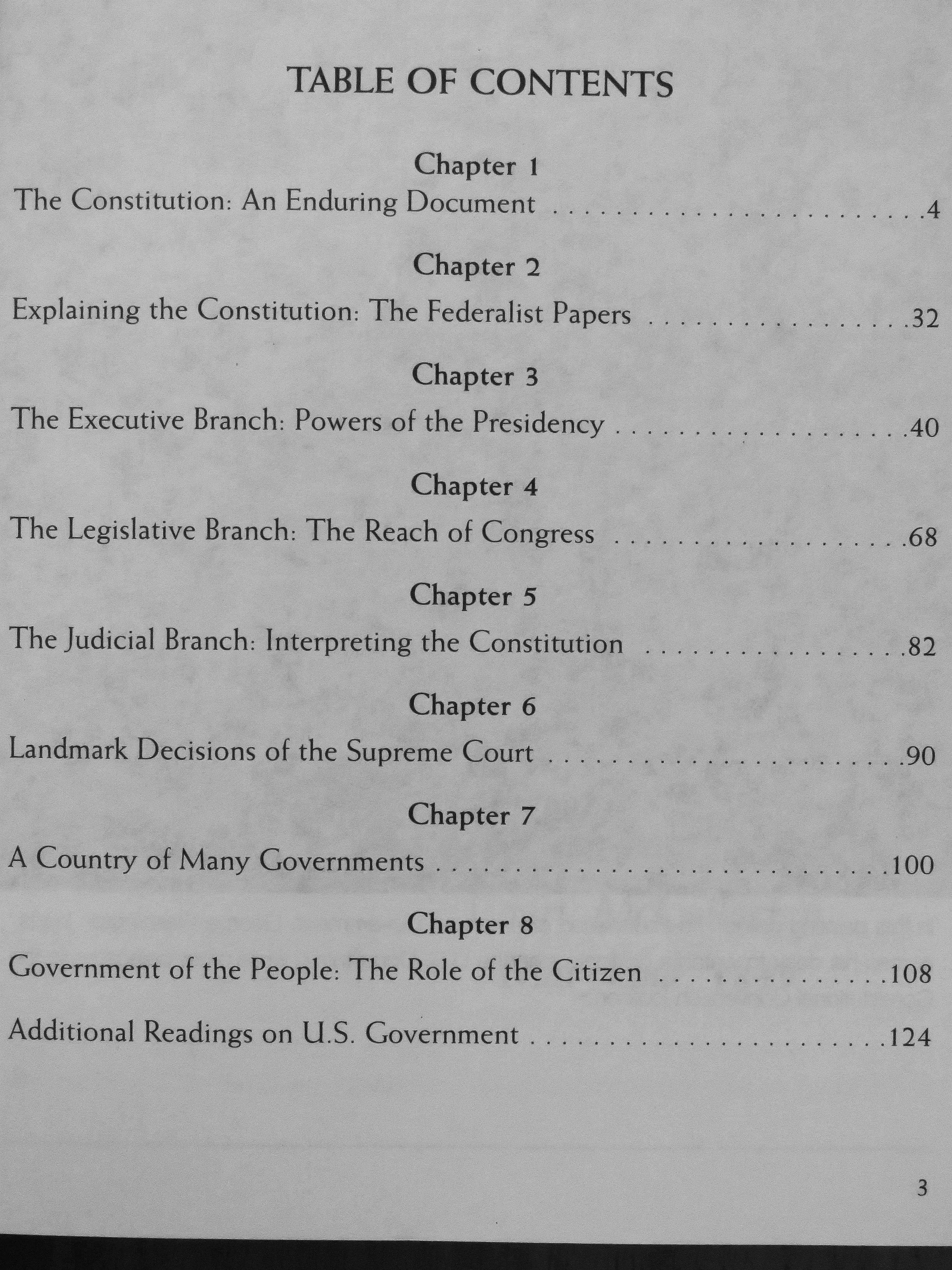 Outline of U. S. Government [antikvár]