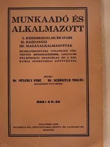Dr. Mészöly Imre - Munkaadó és alkalmazott [antikvár]