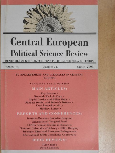 Kay Lawson - Central European Political Science Review Winter 2003. [antikvár]