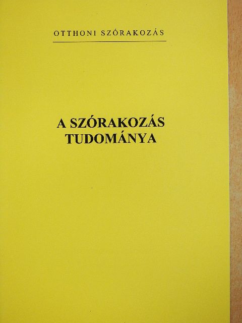 A szórakozás tudománya [antikvár]