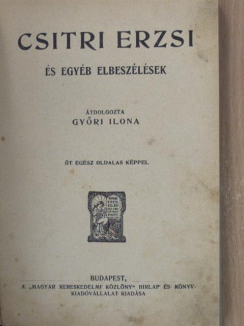 Csitri Erzsi [antikvár]