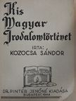 Kozocsa Sándor - Kis Magyar Irodalom [antikvár]