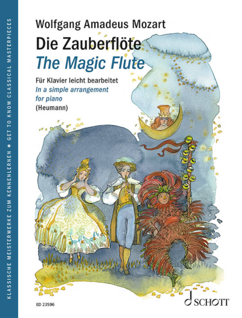 MOZART, W,A, - THE MAGIC FLUTE IN A SIMPLE ARRANGEMENT FOR PIANO (HEUMANN)