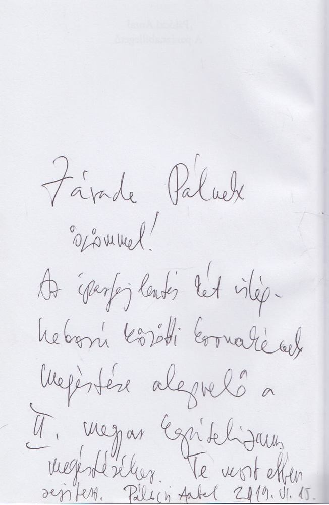 Pálóczi Antal - A paráznabillegető (dedikált) [antikvár]